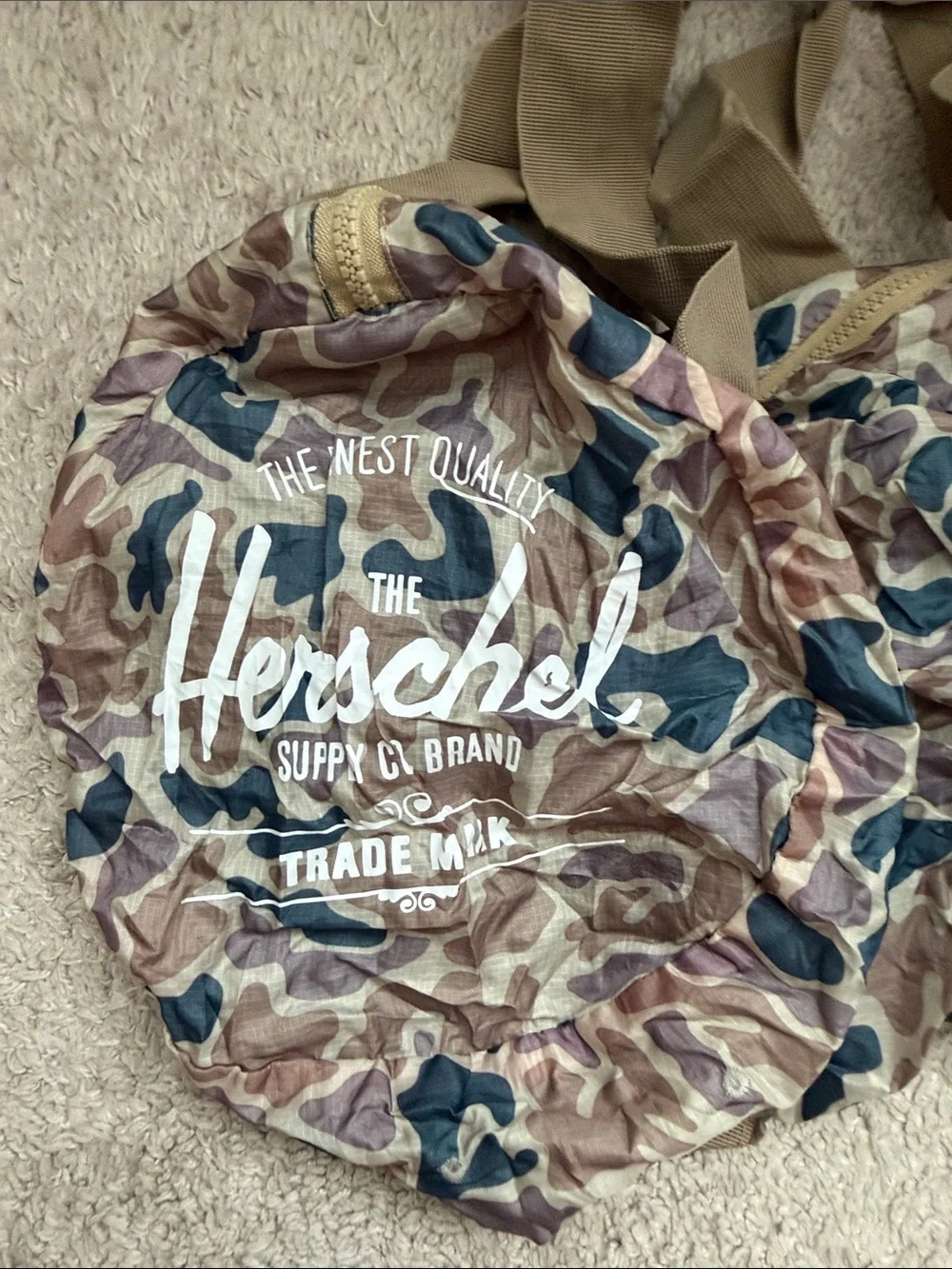 Herschel packable duffel